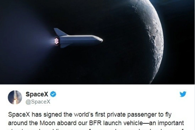 SpaceX dünyada ilk dəfə Ayın ətrafına sərnişin reysi təşkil edəcək