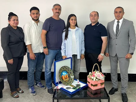 Azərbaycan Kamandan Oxatma Federasiyasının kollektivi millinin üzvləri və baş məşqçisi ilə görüşüb