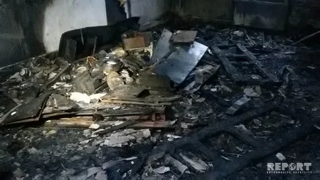 Tərtərdə şəhid ailəsinin evi yanıb - FOTO - VİDEO