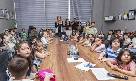 Festive atmosphere at Report News Agency on Children's Day