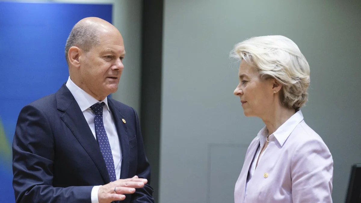 Шольц и фон дер Ляйен призвали разработать план Маршалла для Украины