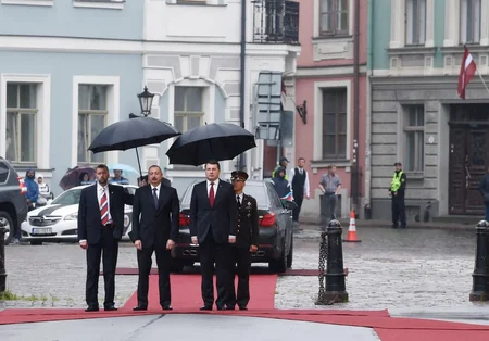 Official welcome ceremony was held for President Ilham Aliyev in Riga