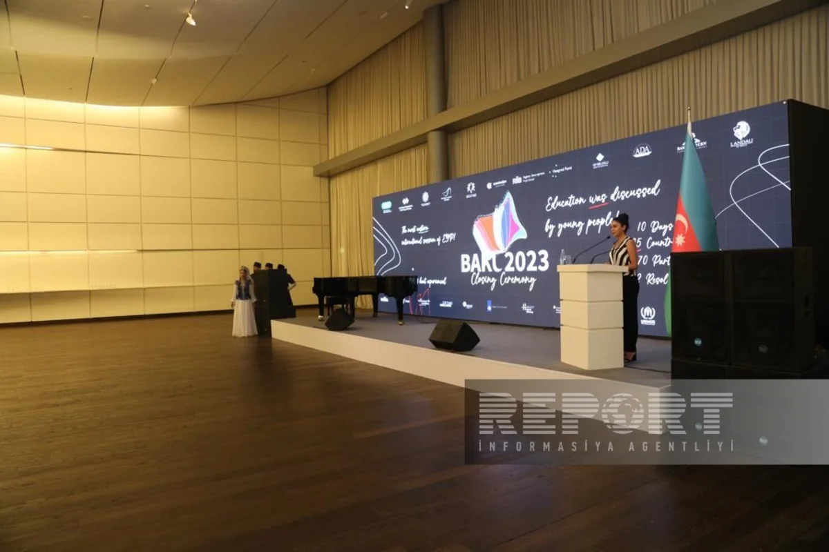 Avropa Gənclər Parlamentinin 99-cu Beynəlxalq Sessiyası - Bakı 2023”ün bağlanış mərasimi keçirilib