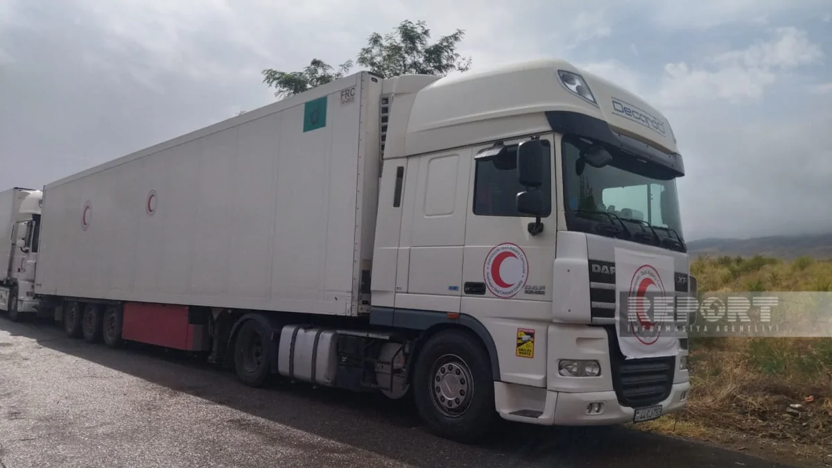 Azərbaycan Qızıl Aypara Cəmiyyətinin göndərdiyi un dolu TIR-lar 12 gündür Ağdam-Xankəndi yolunda gözləyir