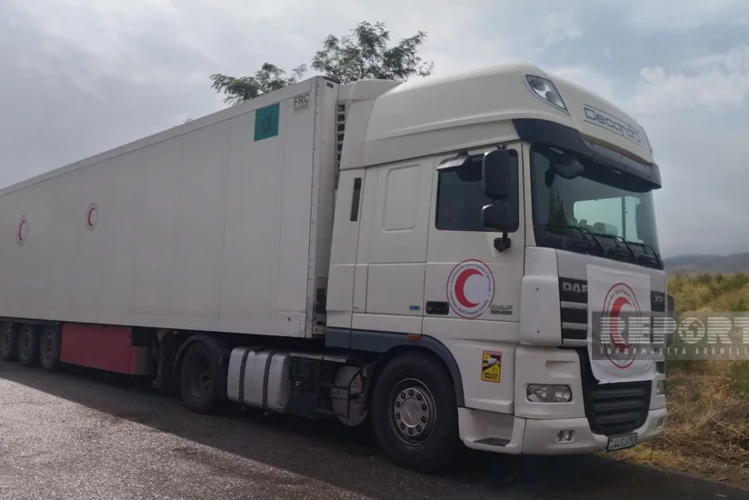 Azərbaycan Qızıl Aypara Cəmiyyətinin göndərdiyi un dolu TIR-lar 12 gündür Ağdam-Xankəndi yolunda gözləyir