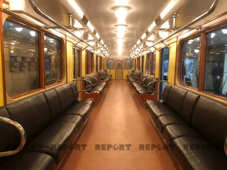 Metropolitendə yenidən retro vaqonlar nümayiş olunur