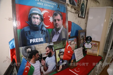 Şəhid jurnalistlərin ailələri ziyarət olunub