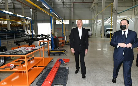 Prezident Hacıqabul Sənaye Məhəlləsinin açılışında iştirak edib - YENİLƏNİB