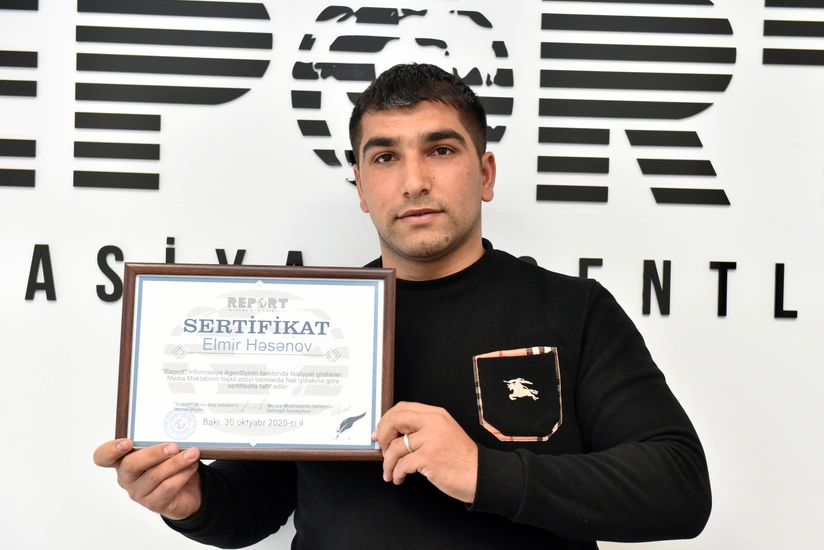 Выпускнику Медиа-школы Report - участнику Отечественной войны вручен сертификат