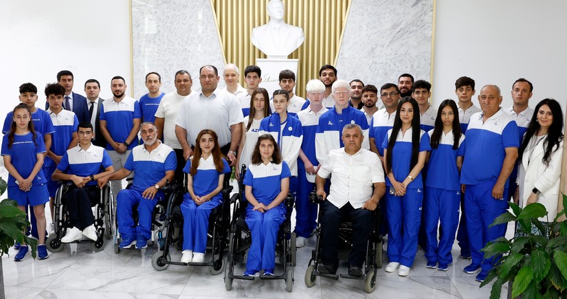 Azərbaycanı Avropa Gənclər Paralimpiya Oyunlarında təmsil edəcək idmançılarla görüş keçirilib