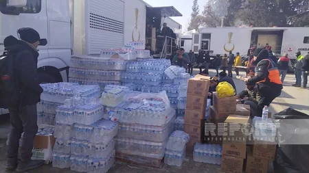 Humanitarian aid distributed to people affected by quake in Kahramanmaras