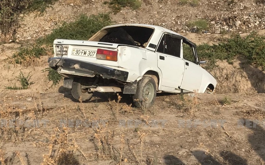 Kürdəmirdə yol qəzasında 2 qardaş xəsarət alıb 