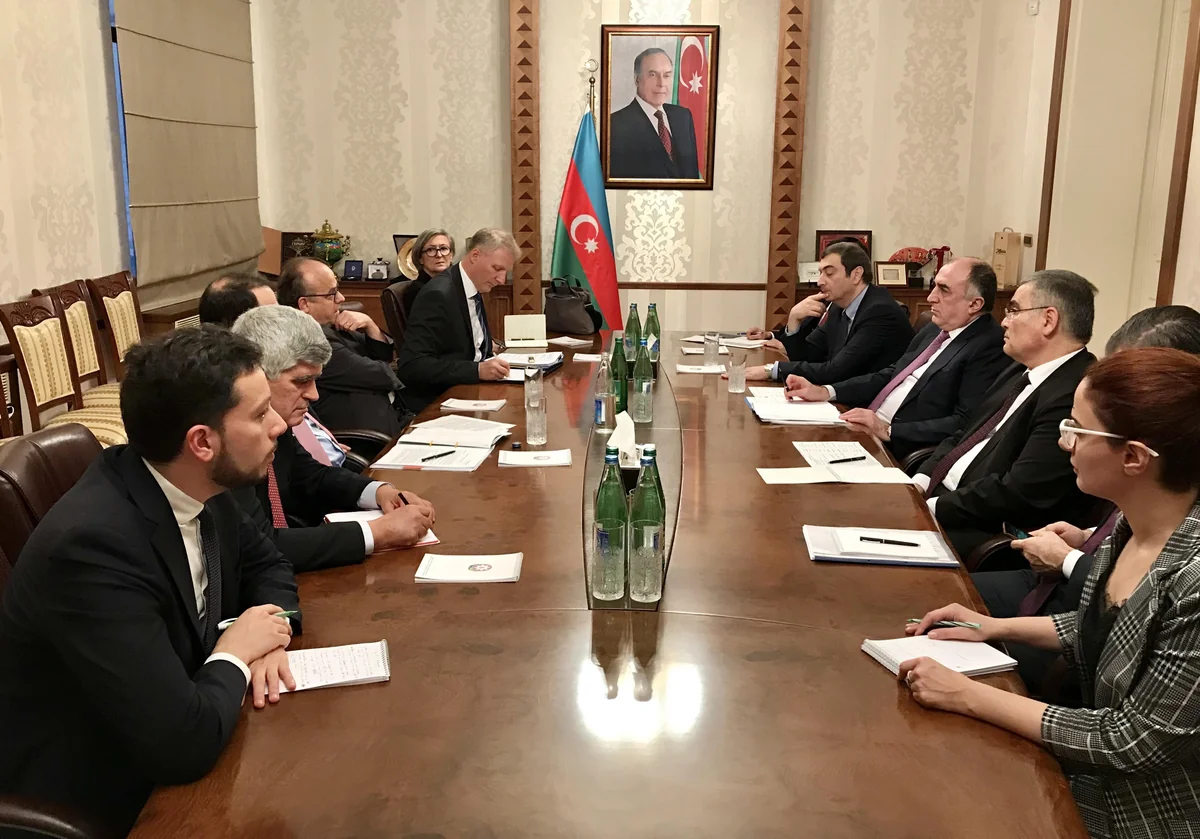 Elmar Mammadyarov received EU delegation led by Jean-Christophe Belliard