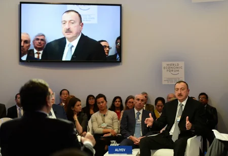 President Ilham Aliyev attended “Regions in transformation: Eurasia” session of the World Economic Forum in Davos