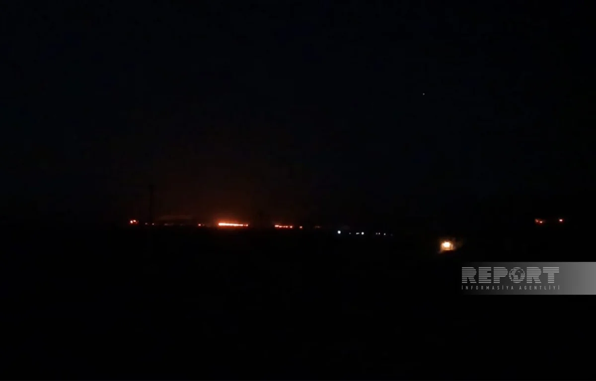 Ağdərədə yanğının geniş əraziyə yayılması müşahidə olunur - YENİLƏNİB-2