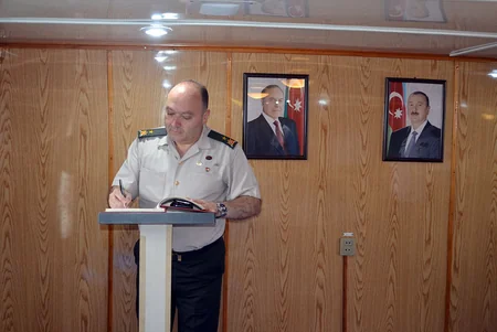 Hərbi attaşelər Hərbi Dəniz Qüvvələrində olublar