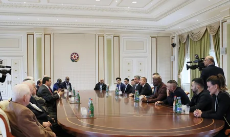 President Ilham Aliyev receives participants of 55th Convention of World Boxing Council