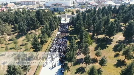 Şəmkirdə Şəhidlər Memorial Abidə Kompleksinin açılışı olub