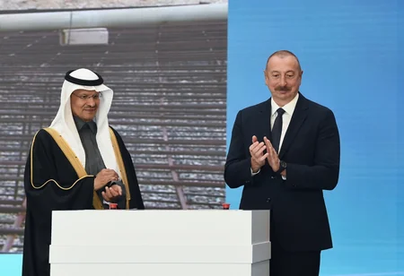 President Ilham Aliyev attends groundbreaking ceremony for “Khizi-Absheron” Wind Power Plant