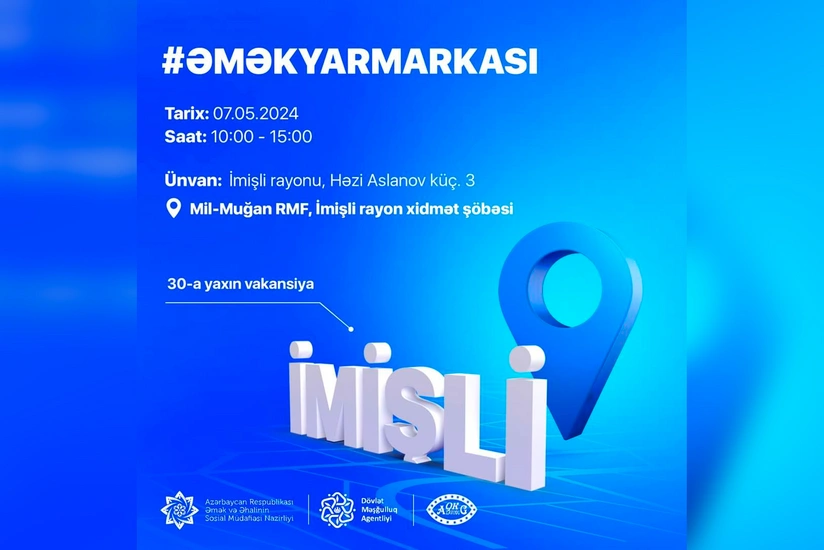 İmişlidə əmək yarmarkası keçiriləcək