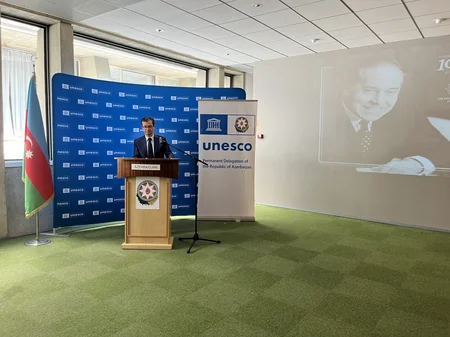 UNESCO-nun mənzil-qərargahında Heydər Əliyevin anadan olmasının 101-ci ildönümü qeyd edilib