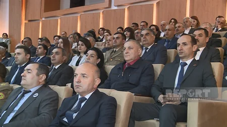 Şəkidə Heydər Əliyevin 100 illik yubileyi qeyd olunub