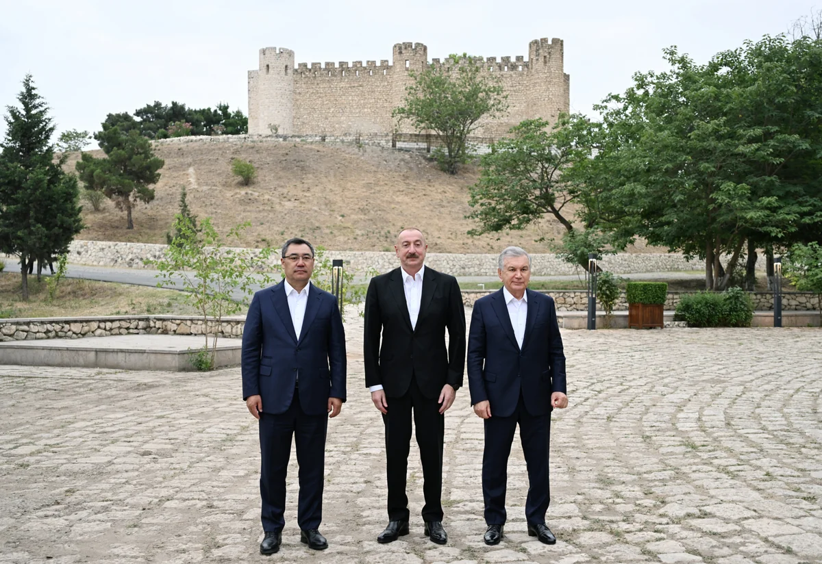 Azərbaycan, Özbəkistan və Qırğızıstan prezidentləri Şahbulaq qalasında olublar