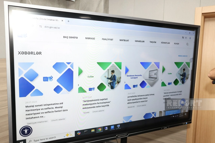 DİM-in elektron imtahanlar korpusunda “Ali təhsil müəssisələrinin sərgisi”nin açılışı olub