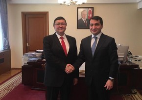 Hikmət Hacıyev üç ölkənin media rəhbərləri ilə görüşüb
