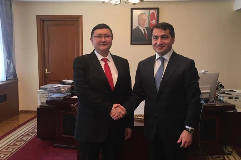 Hikmət Hacıyev üç ölkənin media rəhbərləri ilə görüşüb