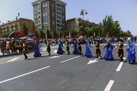 Bakı-2015: Məşəl estafeti Sumqayıtda - FOTO