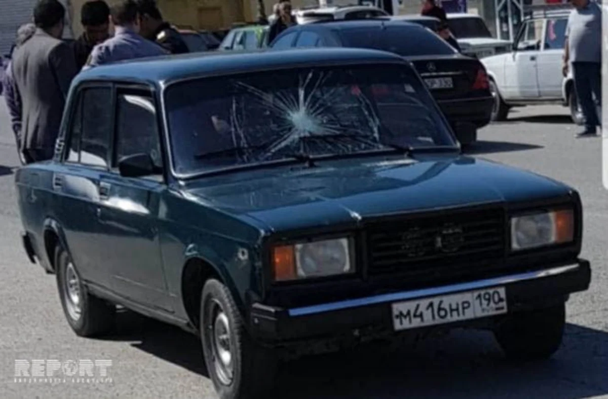 Ucarda velosipedçini maşın vurub - FOTO