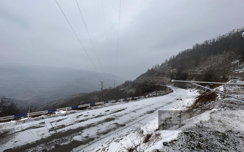 Şuşaya qar yağır