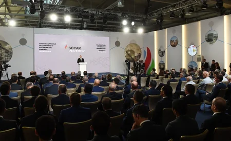 Azerbaijani and Italian presidents attend polypropylene plant built within 'SOCAR Polymer' project