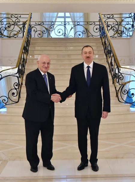 Prezident İlham Əliyev Türkiyə parlamentinin sədrini qəbul edib