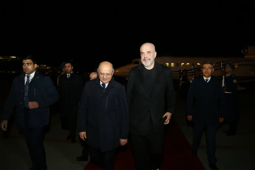 Albaniyanın Baş naziri Edi Rama Azərbaycana işgüzar səfərə gəlib