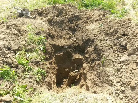 ANAMA Tərtərdə 3 ədəd Qrad raketinin mühərrik hissəsini tapıb