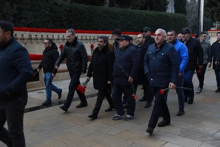 Cüdo ictimaiyyətinin nümayəndələri Şəhidlər xiyabanını ziyarət ediblər