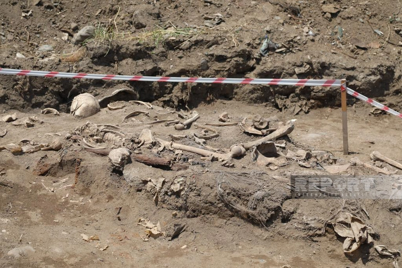 В Агдаме обнаружено массовое захоронение