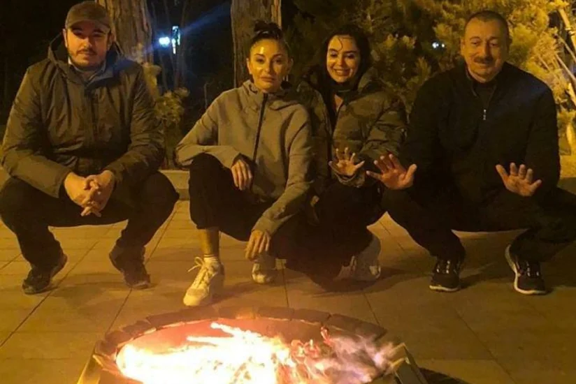 Prezident və ailəsi Yel çərşənbəsini qeyd etdilər - FOTO