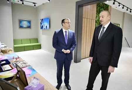 President Ilham Aliyev attends opening of DOST center No2