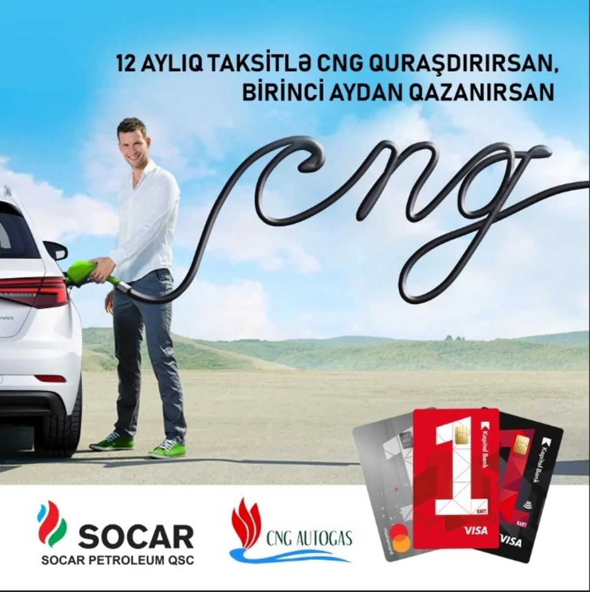 CNG avadanlıqlarının quraşdırılmasında faizsiz taksitli ödəniş sisteminin tətbiqinə başlanılıb