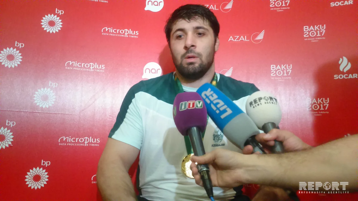 Cəmaləddin Məhəmmədov: Qazaxıstan güləşçisinə qalib gələcəyimə inanırdım - FOTO