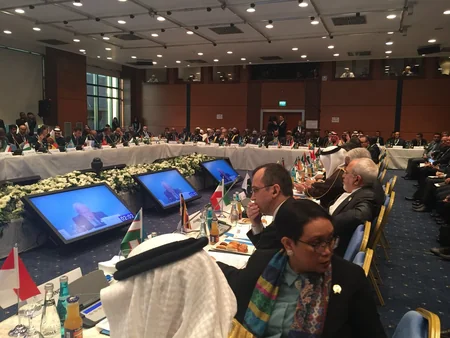 Elmar Mammadyarov attends the OIC Ministerial Council in Istanbul