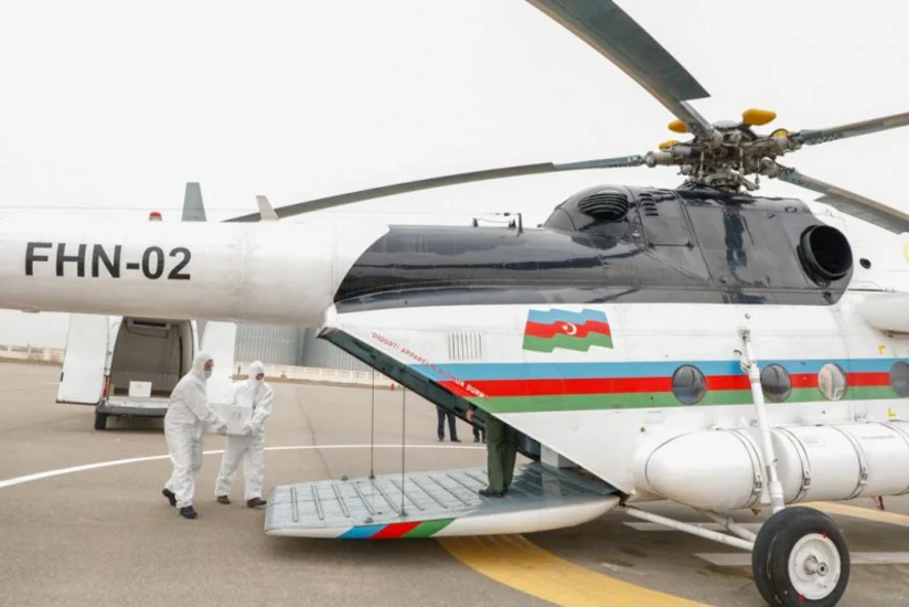 Azərbaycanda ilk dəfə helikopterlərlə vəhşi heyvanlar peyvəndlənib