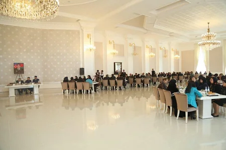 Gəncədə şəhid İnqilab Quliyevin il mərasimi keçirilib