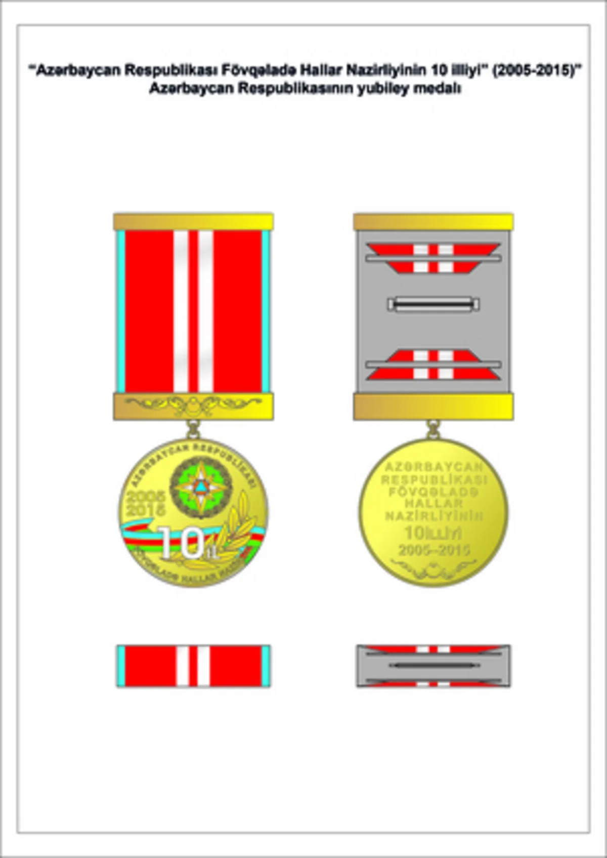 Prezident İlham Əliyev FHN-in 10 illik yubiley medalının təsis edilməsilə bağlı fərman imzalayıb