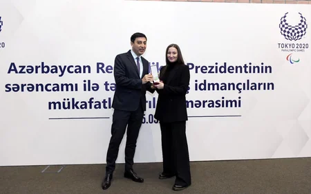 Azərbaycanın tanınmış idmançıları mükafatlandırılıb