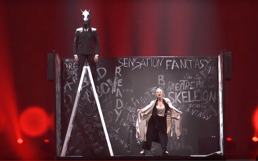 DiHaj holds her first rehearsal on stage of Eurovision song contest - VIDEO