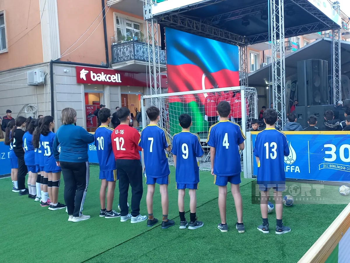 Şəkidəki ilk idman festivalından reportaj